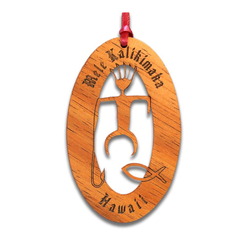 Hawaiian Koa Wood Christmas Ornaments - Image 19
