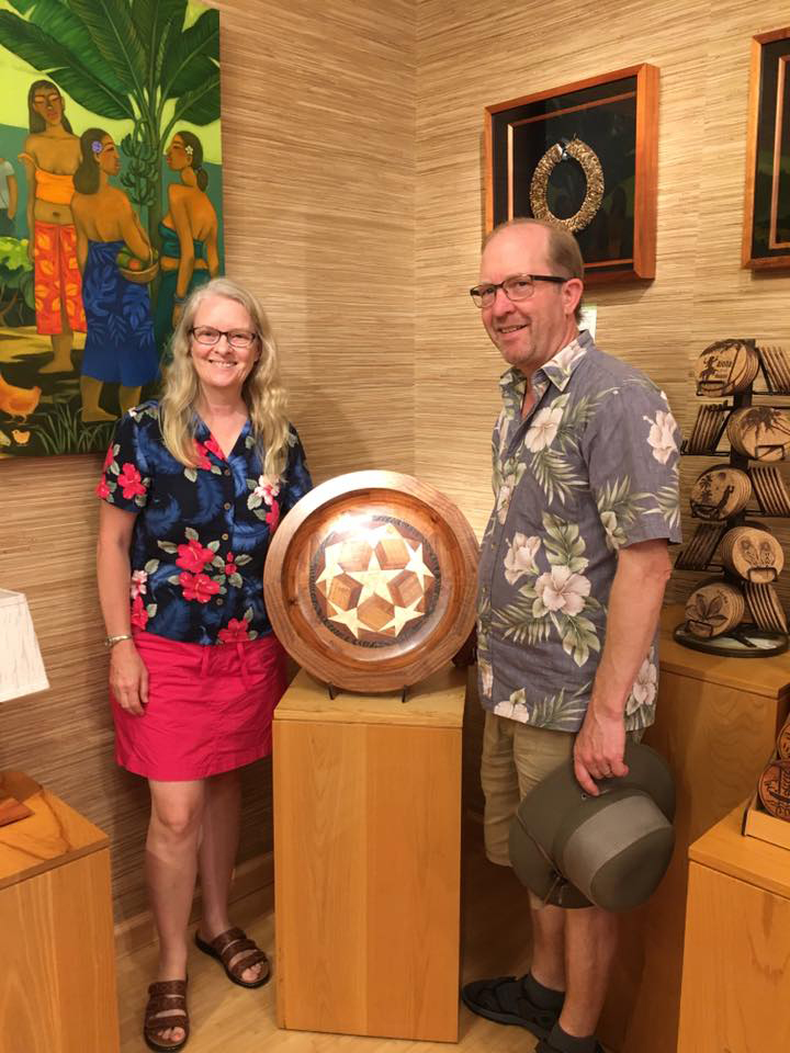 Mark and Karen at Martin and MacArthur We Are Big Island Engraving